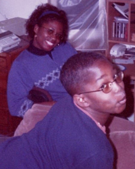 Mom again and my little brother, Dana (isn't he cu